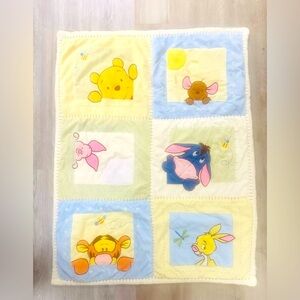 VTG Winnie Pooh Piglet Eeyore Tigger Comforter Unisex Baby Crib Nursery Retro